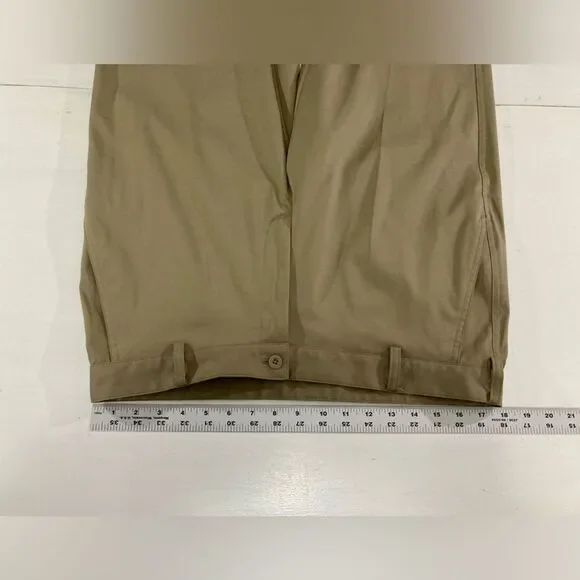 Nike Dri Fit Golf Pants Mens 34x34 Tan Lightweight Flat Front Casual - Picture 11 of 14